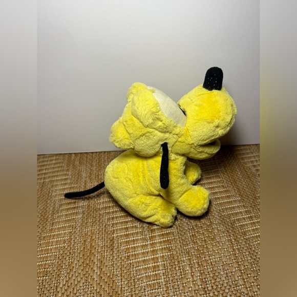 Disney Vintage Baby Pluto 9" Tote a Tail Plush, Yellow with Sparkles Plush - Picture 4 of 9